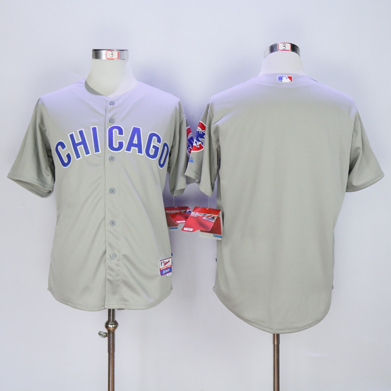 Men Chicago Cubs Blank Grey Chicago Edition MLB Jerseys->women mlb jersey->Women Jersey